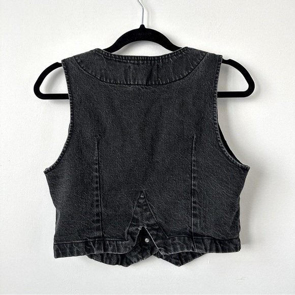 Ardene Charcoal Denim Vest - Picture 5 of 6